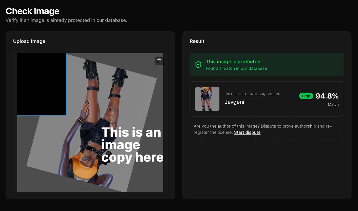 Text overlay without background box